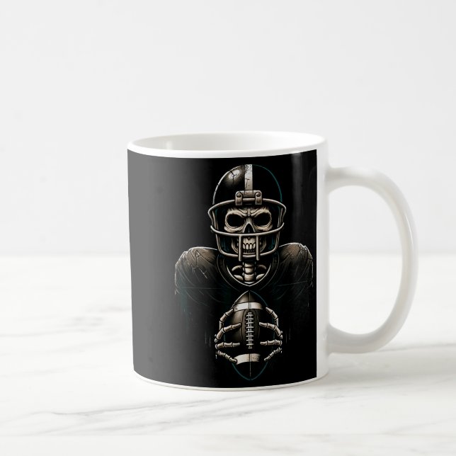Halloween Skeleton Football Player Soky Srts Graph Kaffemugg (Höger)