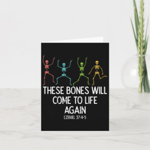 Halloween Skeleton Funny Christian Manar Women Kid Kort