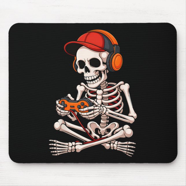 Halloween Skeleton Gamer Funny Video Gaming Boys M Musmatta (Framsidan)