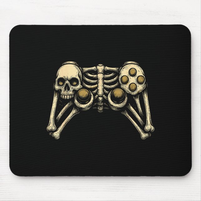 Halloween Skeleton Gamer Gaming Controller Costume Musmatta (Framsidan)