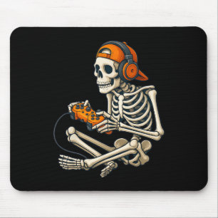 Halloween Skeleton Gamer-hörlurar Video Gaming C Musmatta