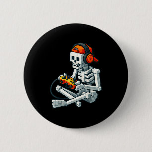 Halloween Skeleton Gamer Pixel Video Gaming Boys M Knapp
