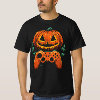 Halloween Skeleton Gamer Video Gaming Boys Manar K T Shirt