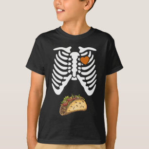 Halloween Skeleton gravid lustig taco mamma T Shirt