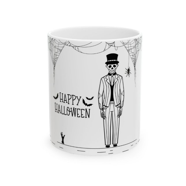 Halloween Skeleton Groom Kaffe koppar (Skapare uppladdad)