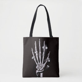 Halloween Skeleton Hand Goth Tygkasse