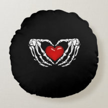 Halloween Skeleton Händer Around Heart