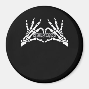 Halloween - Skeleton Händer Heart Magnet