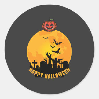 Halloween Skeleton Hands  | Funny Spooky Pumpkin  Runt Klistermärke