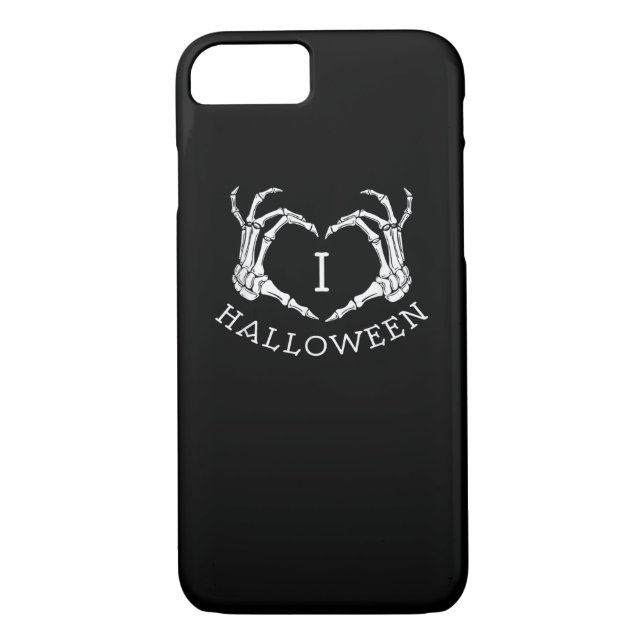Halloween Skeleton Heart Fall Case-Mate iPhone Skal (Baksida)