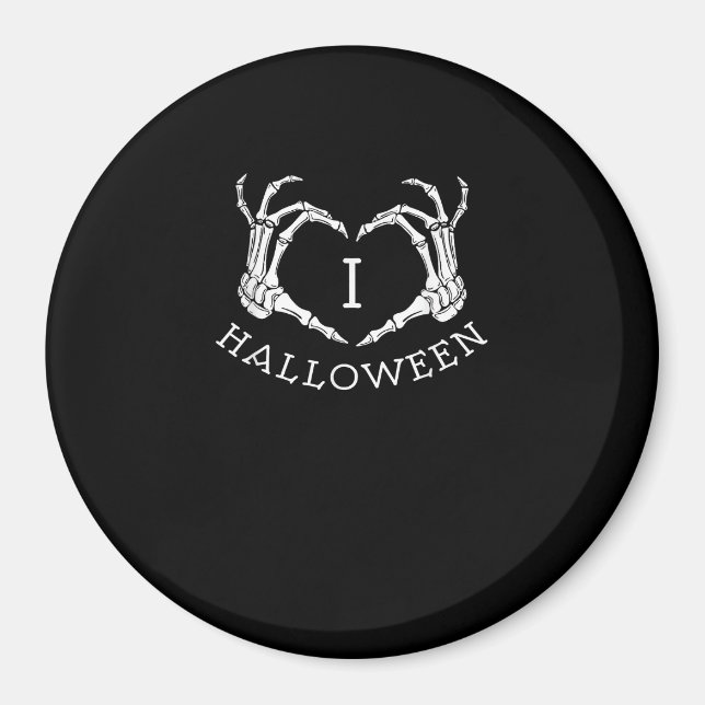 Halloween Skeleton Heart Fall Magnet (Framsidan)