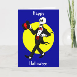 Halloween Skeleton i Tuxedo Kostym Kort