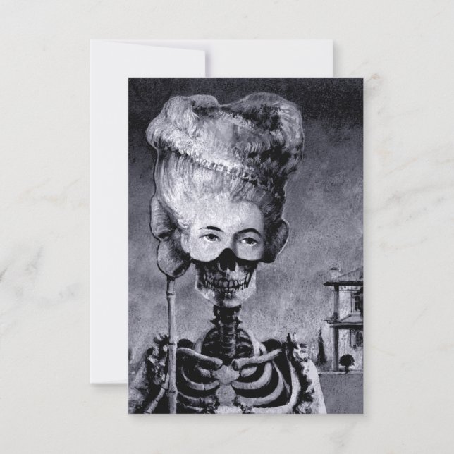 Halloween Skeleton Inbjudan (Framsida)