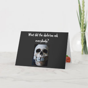 HALLOWEEN SKELETON JOKEKT KORT