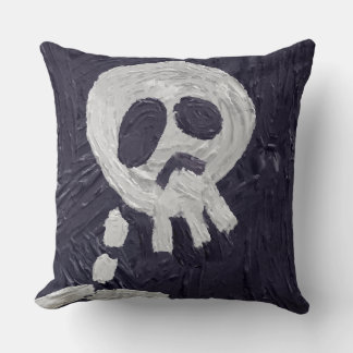 halloween skeleton kudde