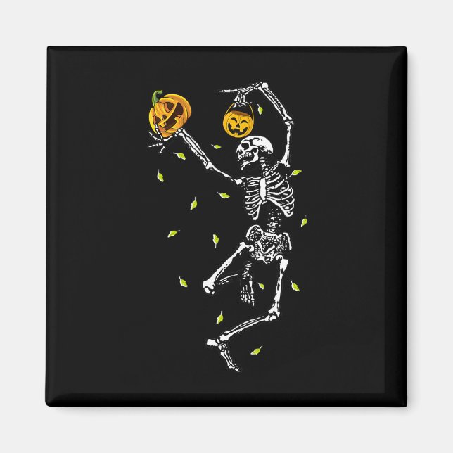 Halloween Skeleton Manar Women Dance Skeleton Pump Magnet (Framsidan)