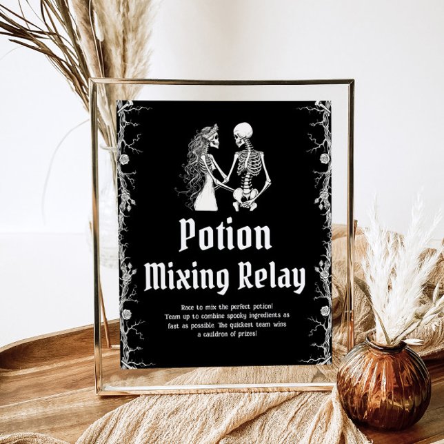 Halloween Skeleton Potion Mixing Relay-tecken Poster (Skapare uppladdad)