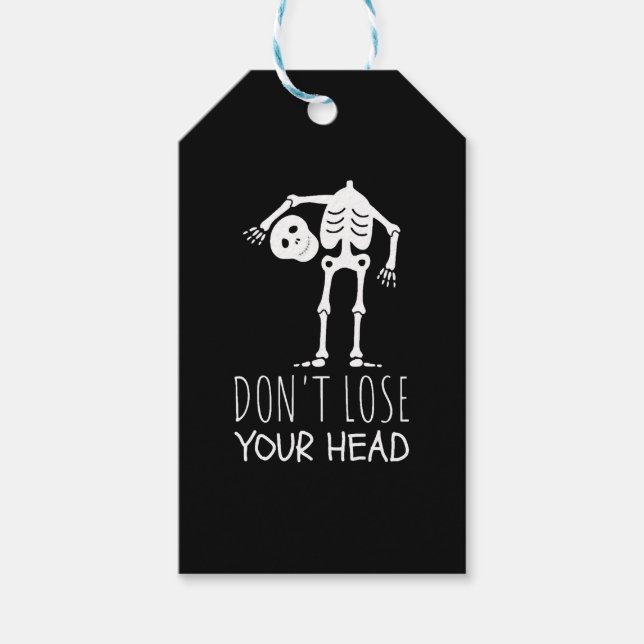 Halloween Skeleton Presentetikett (Framsidan)