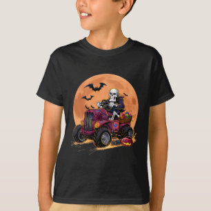 Halloween Skeleton Riding Monster Lastbil Småbarn T Shirt