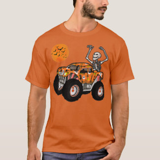 Halloween Skeleton Riding Pumpkin Lastbil Boys Kid T Shirt