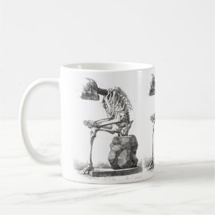 Halloween Skeleton Sitta Anatomy Kaffemugg