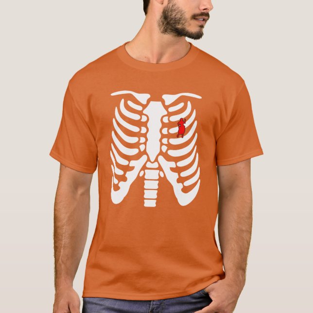 Halloween Skeleton Spansk lustig T Shirt (Framsida)