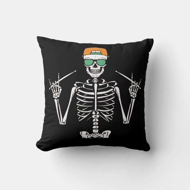 Halloween Skeleton Sten Hand spelar dammar Kudde (Framsida)