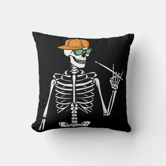 Halloween Skeleton Sten Hand spelar dammar Kudde (Framsida)