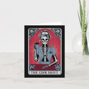 Halloween Skeleton Tarot Card 12-timmarsskift N Kort