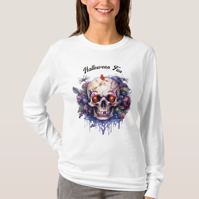 Halloween Skeleton Tee åt henne (Framsida)