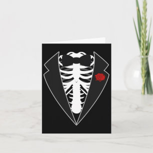 Halloween Skeleton Tuxedo Costume Kort