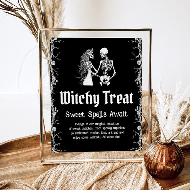 Halloween Skeleton Witchy Treat Sweets Sign Poster (Skapare uppladdad)