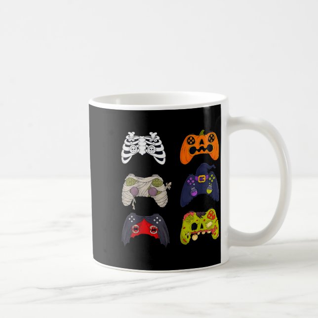 Halloween Skeleton Zombie Gaming Controllers  Kaffemugg (Höger)