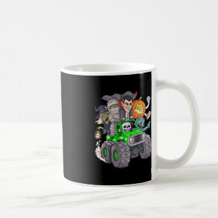 Halloween Skeleton Zombie Monster Lastbil Vampire Kaffemugg