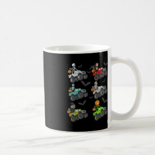 Halloween Skeleton Zombie Riding Monster Lastbil V Kaffemugg