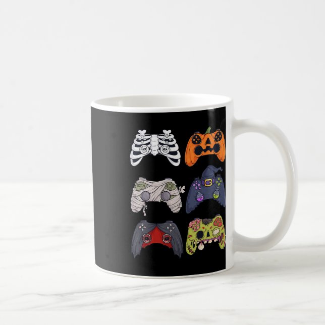 Halloween Skeleton Zombie-spelledare Mummy Kaffemugg (Höger)