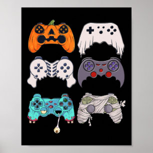 Halloween Skeleton Zombie-spelledare Mummy Poster
