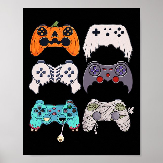Halloween Skeleton Zombie-spelledare Mummy Poster (Framsidan)