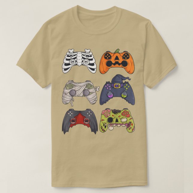 Halloween Skeleton Zombie-spelledare Mummy T Shirt (Design framsida)