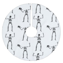 Halloween Skeletons, Bus eller godis, Boo Julgransmatta Borstad Polyester