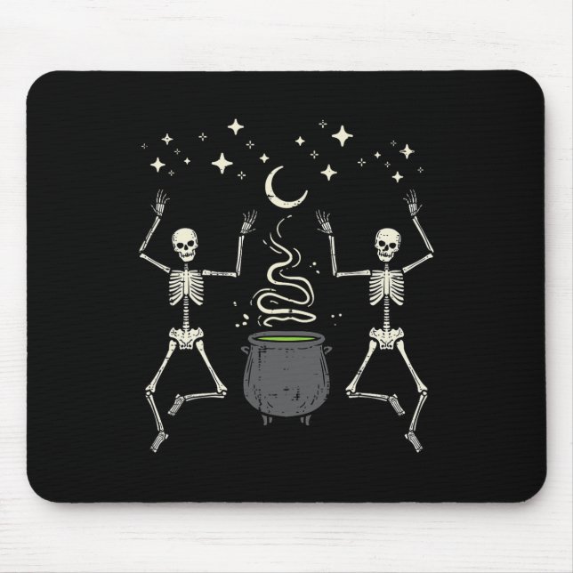 Halloween Skeletons Dance Witch Cauldron Costume W Musmatta (Framsidan)