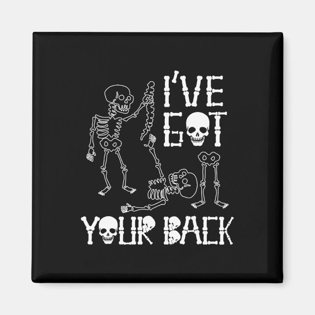 Halloween Skeletons har Har din Ck Costume Manar W Magnet (Framsidan)