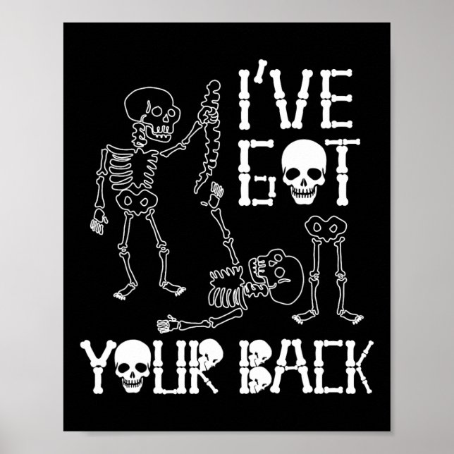 Halloween Skeletons har Har din Ck Costume Manar W Poster (Framsidan)