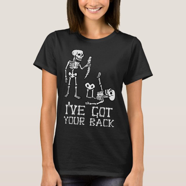 Halloween Skeletons har Har din Ck Costume Manar W T Shirt (Framsida)