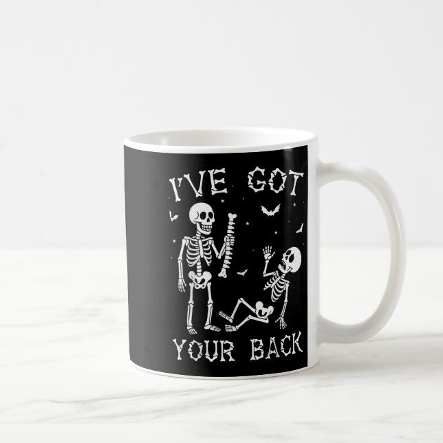 Halloween Skeletons Ive Got Your Back Costume Men  Kaffemugg (Höger)