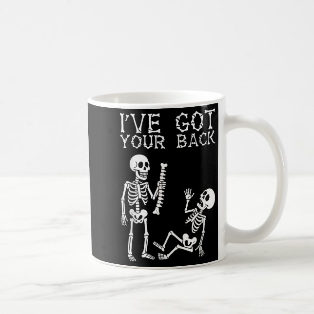 Halloween Skeletons Ive Got Your Back Costume Men  Kaffemugg (Höger)