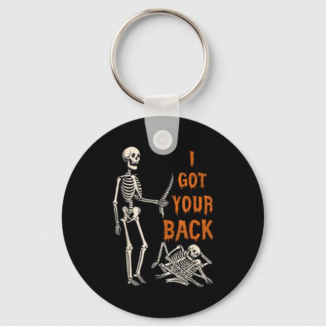 Halloween Skeletons Ive Got Your Back Costume Men  Nyckelring (Framsida)