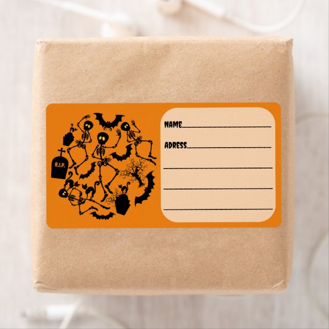 Halloween Skeletons Macabre Dance Fraktsedel (Insitu)