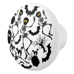 Halloween Skeletons Macabre Dance Knopp