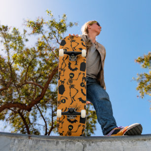 Halloween Skeletons Macabre Dance Mini Skateboard Bräda 18,5 Cm